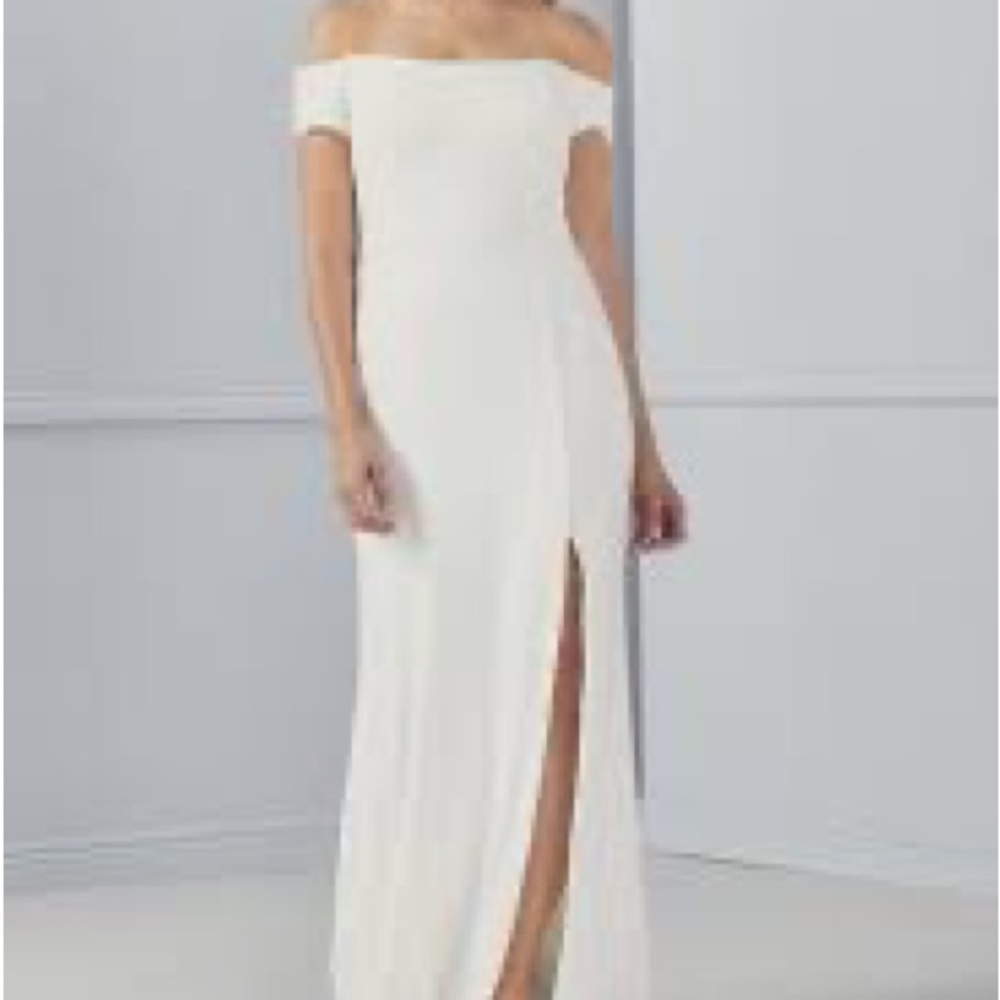 AMSALE peach dress, never worn!